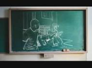 学校の黒板に野獣先輩を大きく描くの 異常