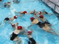 学校の水泳の授業の自由時間 いる